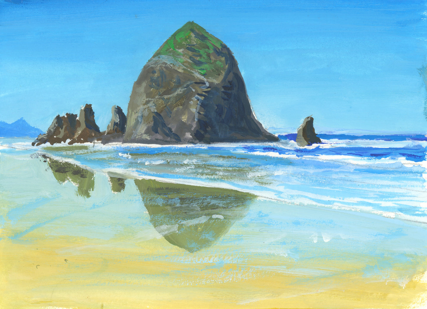Cannon Beach - Matted and Framed