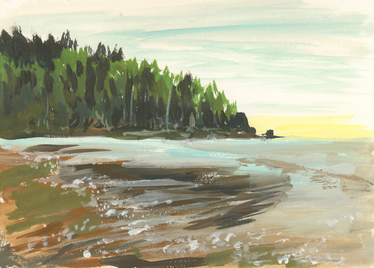 Short Sands Beach - Matted and Framed