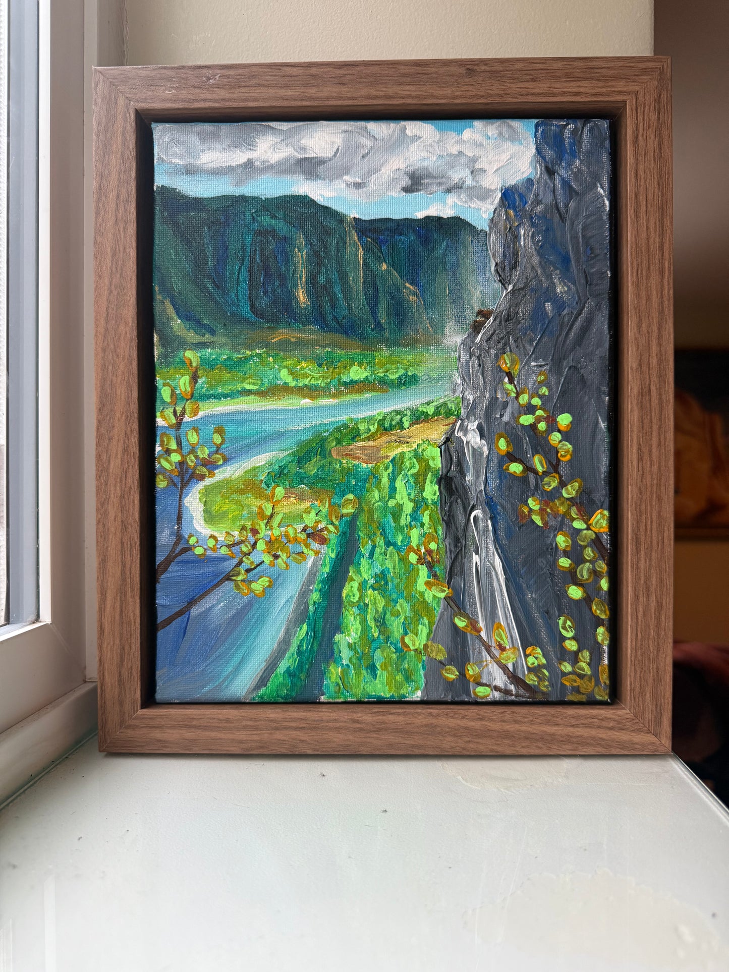 Beacon Rock, Columbia River Gorge, WA - Framed