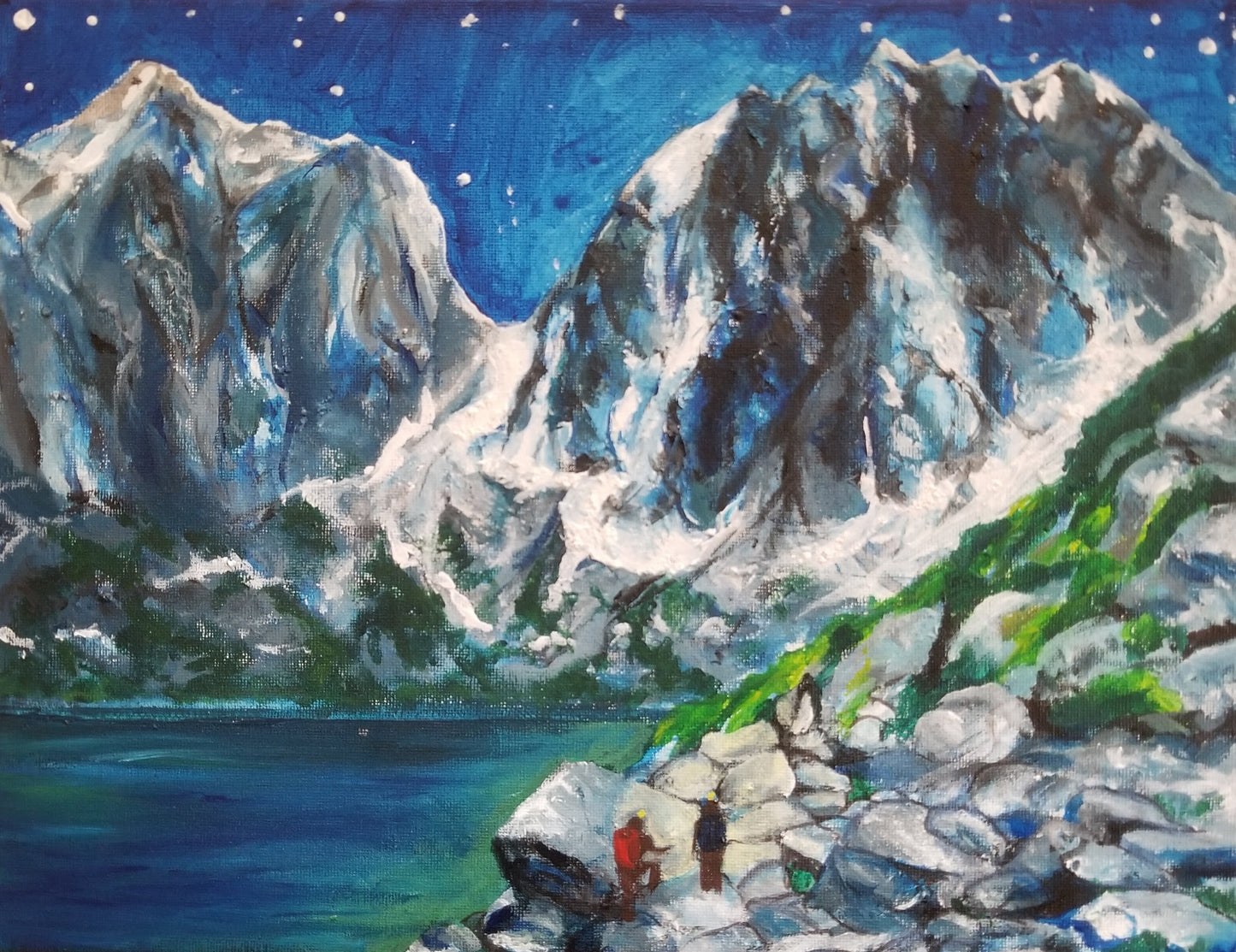 Enchantments Alpine Approach in black floater frame