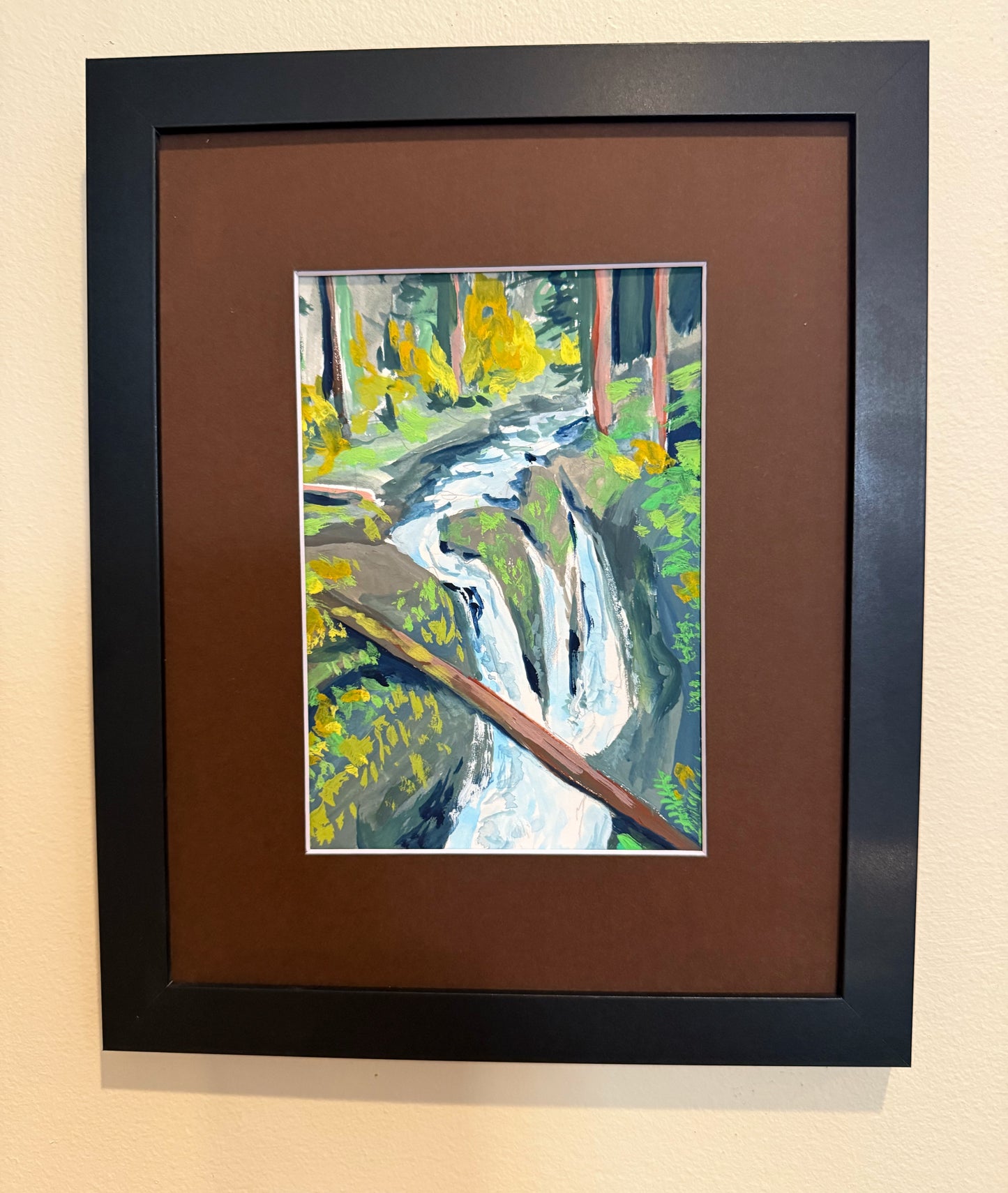 Olympic National Park Sol Duc Falls - Matted and Framed