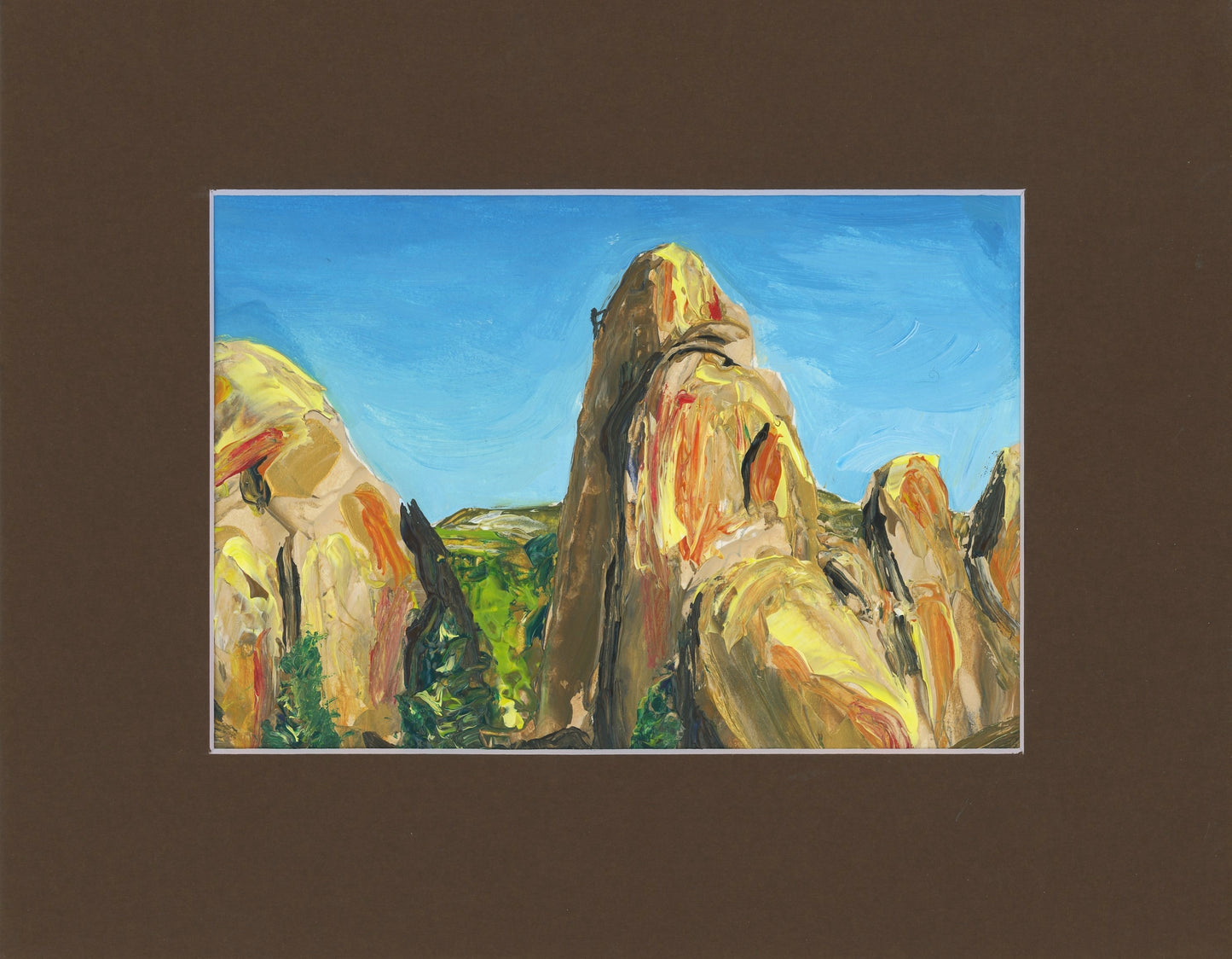 Holcomb Valley Pinnacles with Mat and Frame