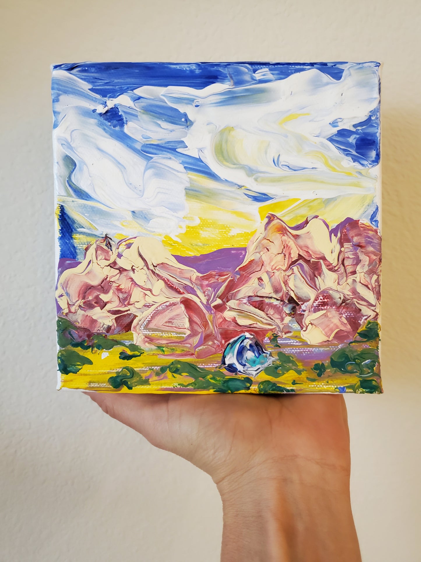 Joshua Tree Mini Painting Indian Cove Sunrise