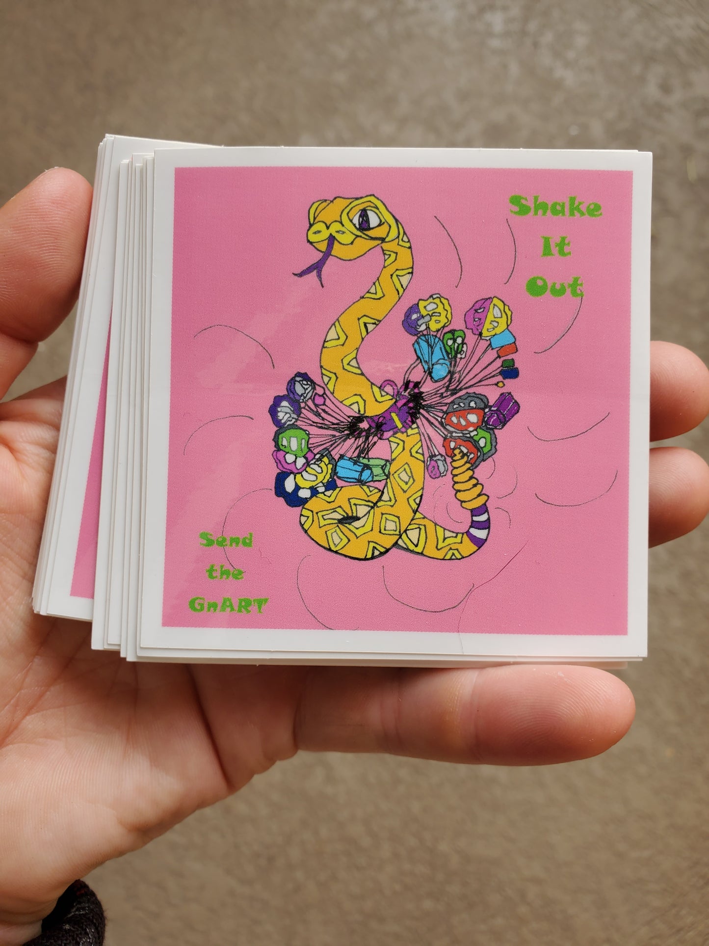 Shake it Out Snake Dance Sticker