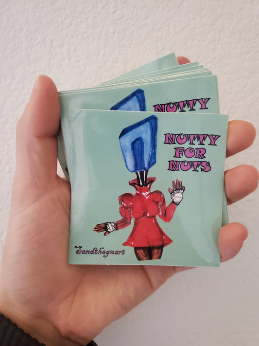 Nutty for Nuts Sticker