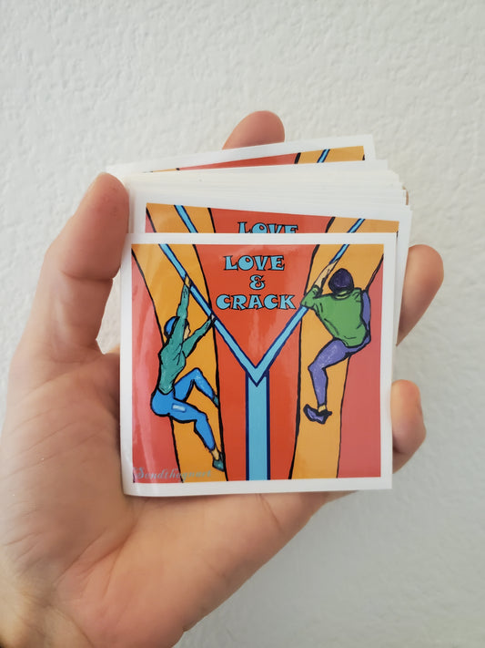 Love and Crack Sticker